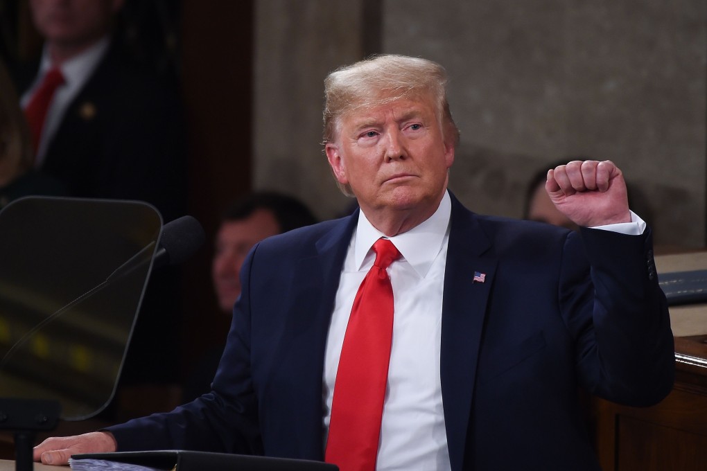 Donald Trump presses on with re-election effort after Democratic-led effort to expel him from office crashes to a halt. Photo: AFP