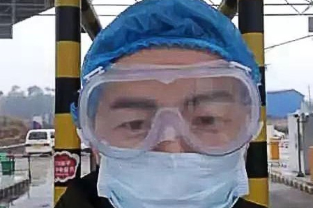 Song Yingjie was found dead after a shift checking motorists’ temperatures at a motorway checkpoint in Hunan. Photo: Handout