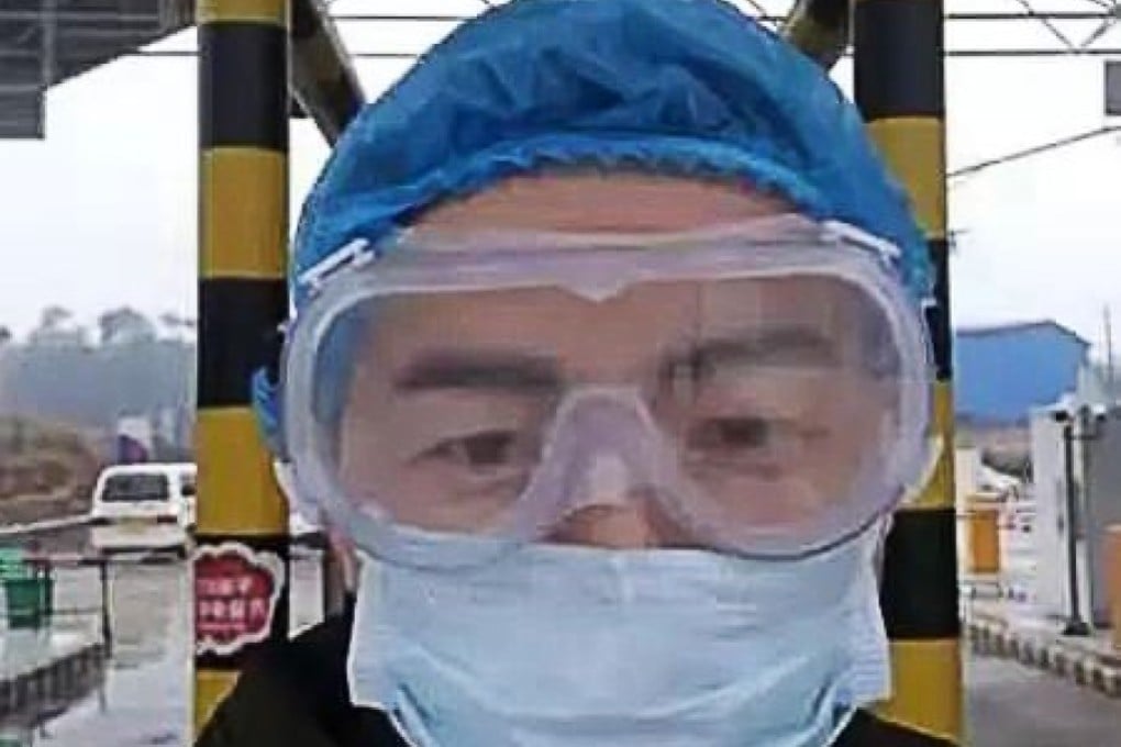 Song Yingjie was found dead after a shift checking motorists’ temperatures at a motorway checkpoint in Hunan. Photo: Handout