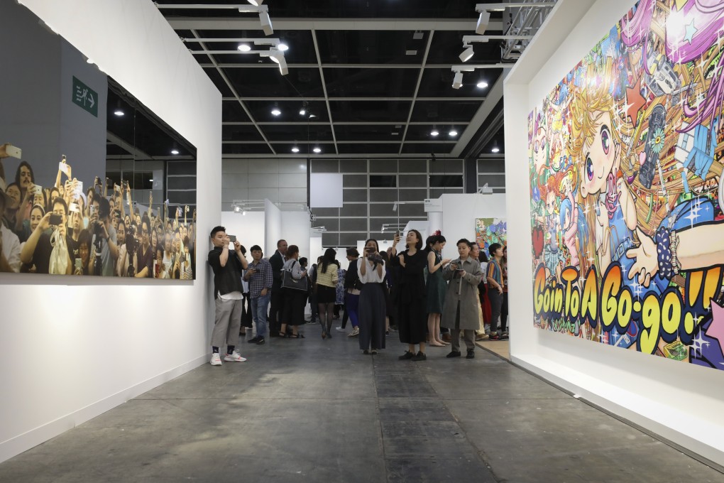 Visitors at Art Basel Hong Kong in 2019. The fair, which drew 88,000 people last year, has been cancelled because of the coronavirus outbreak centred on Wuhan, China. Photo: James Wendlinger