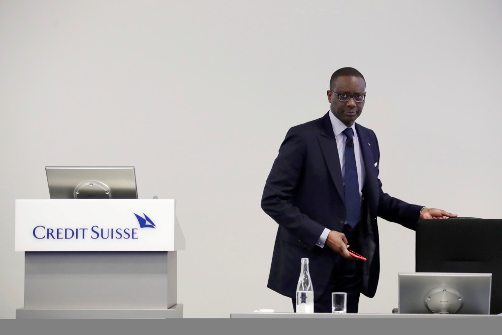 Chief Executive Tidjane Thiam of Swiss bank Credit Suisse during a news conference to present the company's full-year results, in Zurich on February 14, 2018. Photo: REUTERS