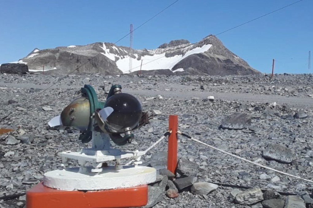 The Esperanza base, located in Antarctica, where the 18.3 degrees C (65F) was recorded this Thursday. Photo: Argentina National Meteorological Service via EPA-EFE