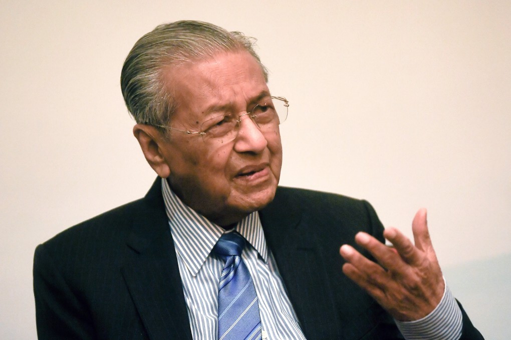 Malaysian Prime Minister Mahathir Mohamad speaks at a press conference during the third conference of the League of Parliamentarians For Al-Quds. Photo: Bernama / DPA