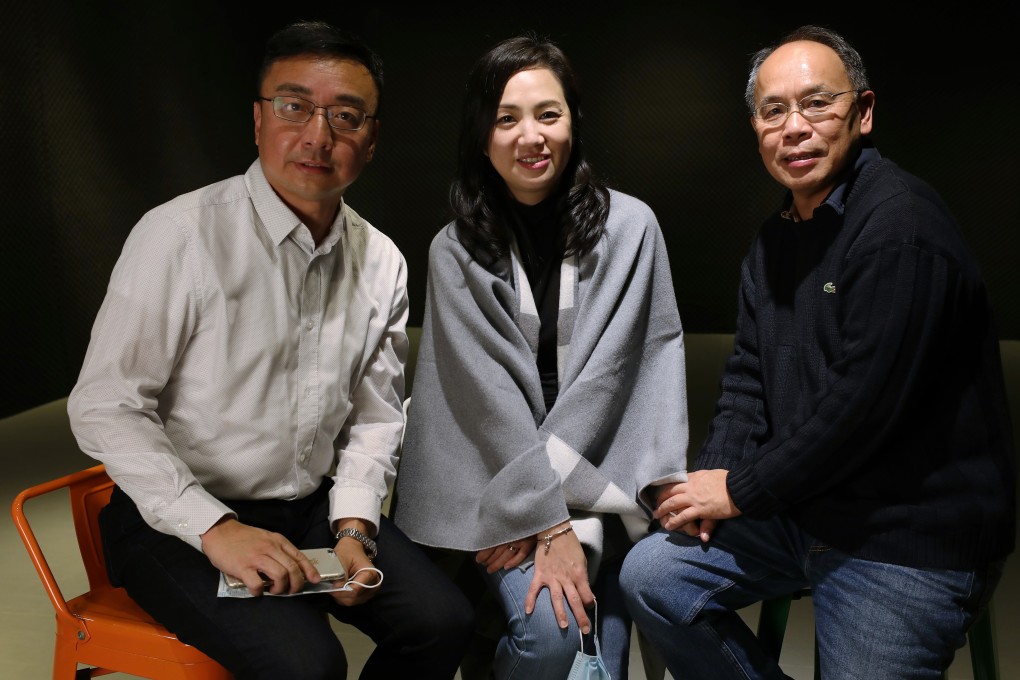(From left) Michael Chan, principal; Elaine Tang, founder of Mamashare; and Paul Yip from HKU. Photo: Xiaomei Chen