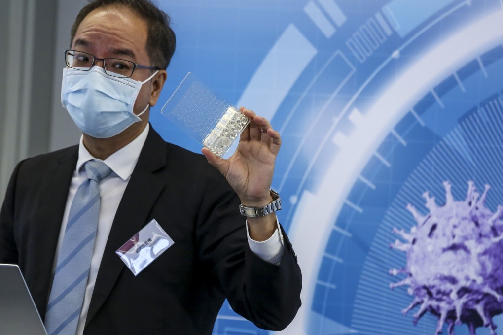 Professor Terence Lau, director of innovation and technology development at PolyU, says the invention can speed up diagnosis for respiratory infections. Photo: Jonathan Wong