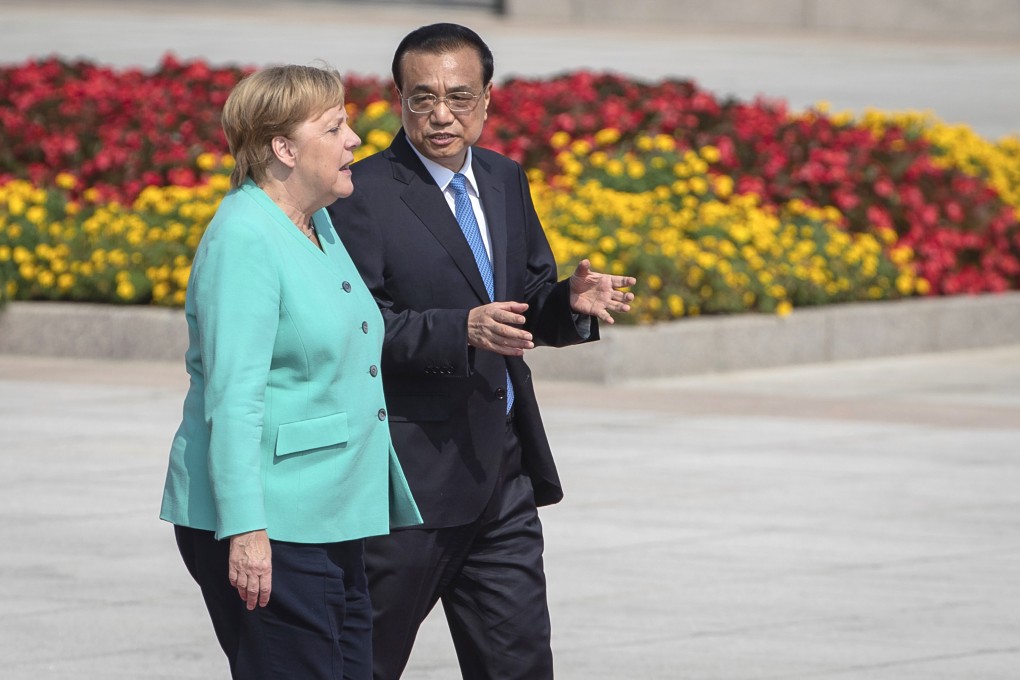 Chinese Premier Li Keqiang and German Chancellor Angela Merkel spoke on the phone about the coronavirus on Sunday. Photo: AP