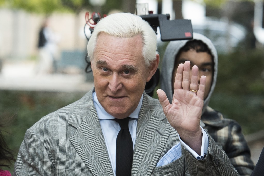 Roger Stone arrives for his federal trial in Washington in November. Photo: AP