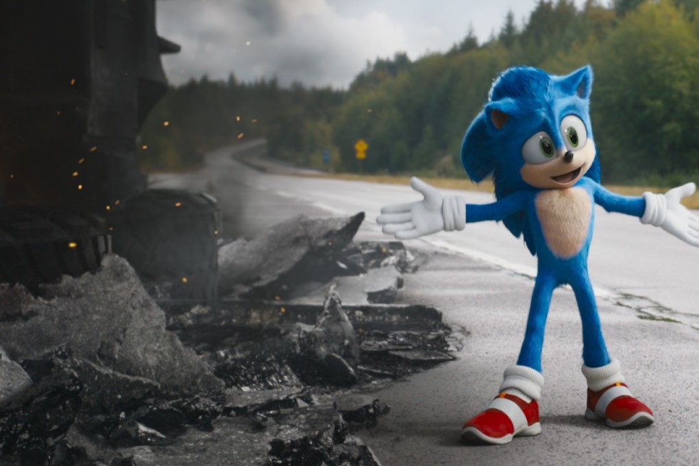 Sonic (voiced by Ben Schwartz) in a still from Sonic the Hedgehog (category TBC), directed by Jeff Fowler. Photo: courtesy of Paramount Pictures/Sega of America.