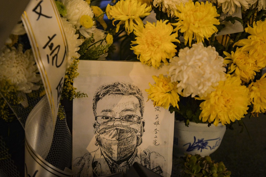 A group of Chinese scholars have urged the government to apologise for the death of Dr Li Wenliang. Photo: EPA-EFE