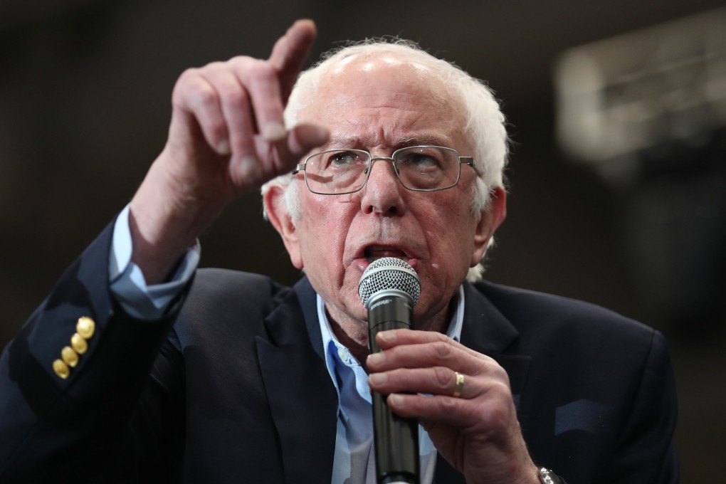 Bernie Sanders headlined an election eve rally in New Hampshire, where he won the primary by a landslide in 2016. Photo: AFP