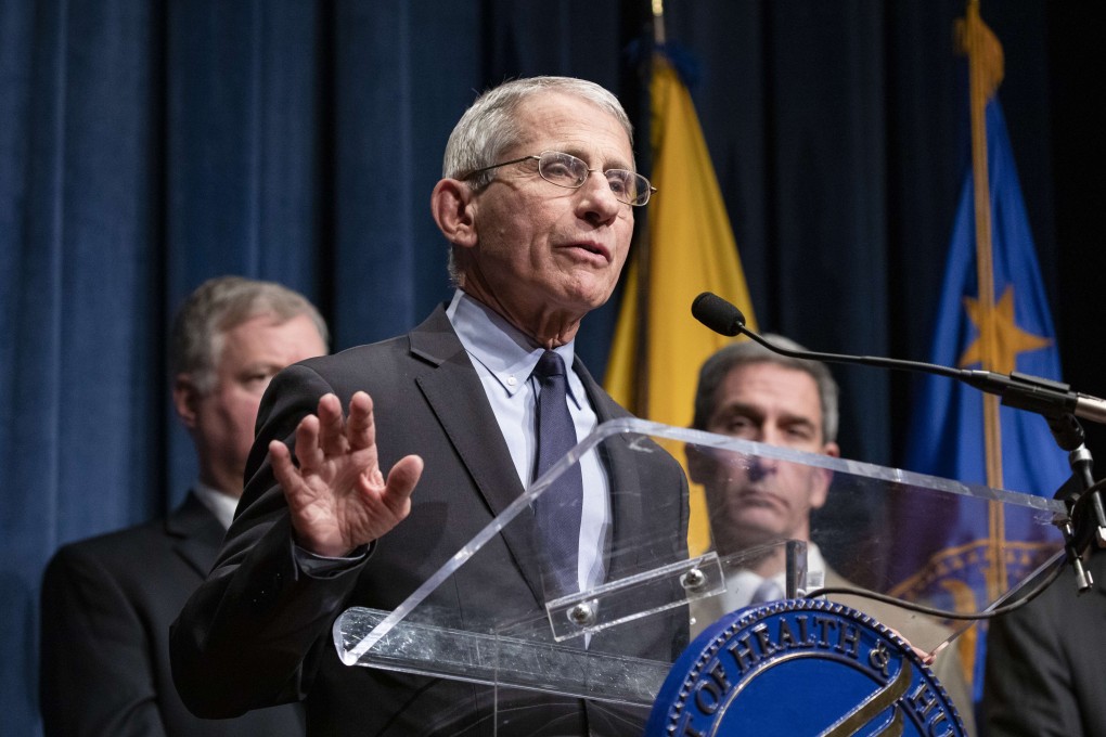 Anthony Fauci, director of the National Institute of Allergy and Infectious Diseases, speaks about the coronavirus on Friday in Washington. Photo: Getty Images/AFP