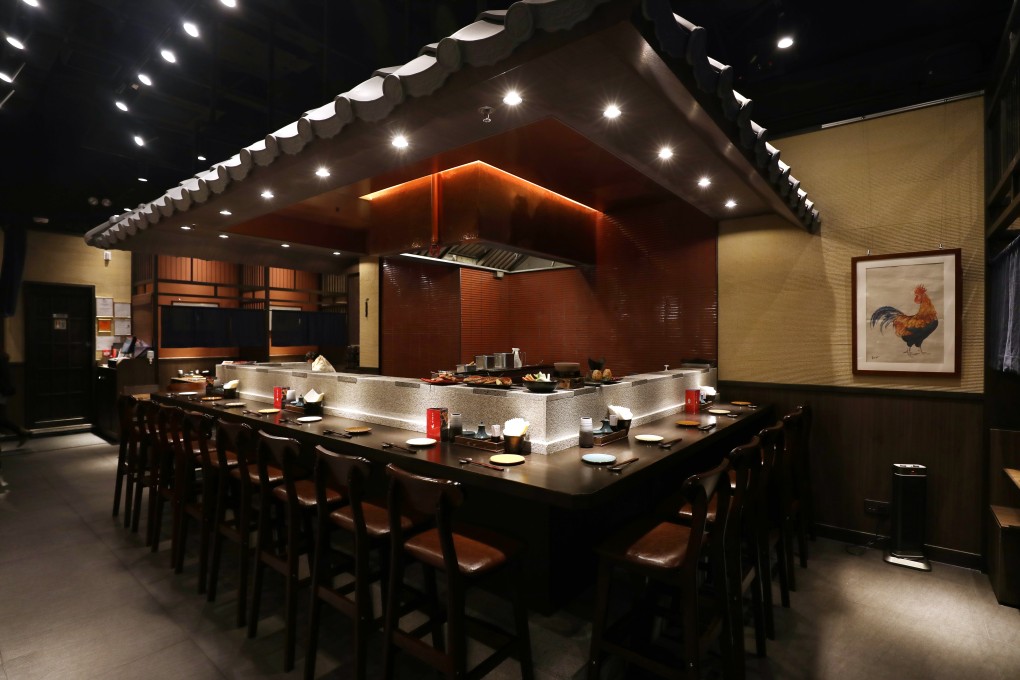 Head to Kido in Tsim Sha Tsui for reasonably priced yakitori, or grilled chicken skewers – but remember to grab seat around the open grill. Photo: SCMP / Xiaomei Chen