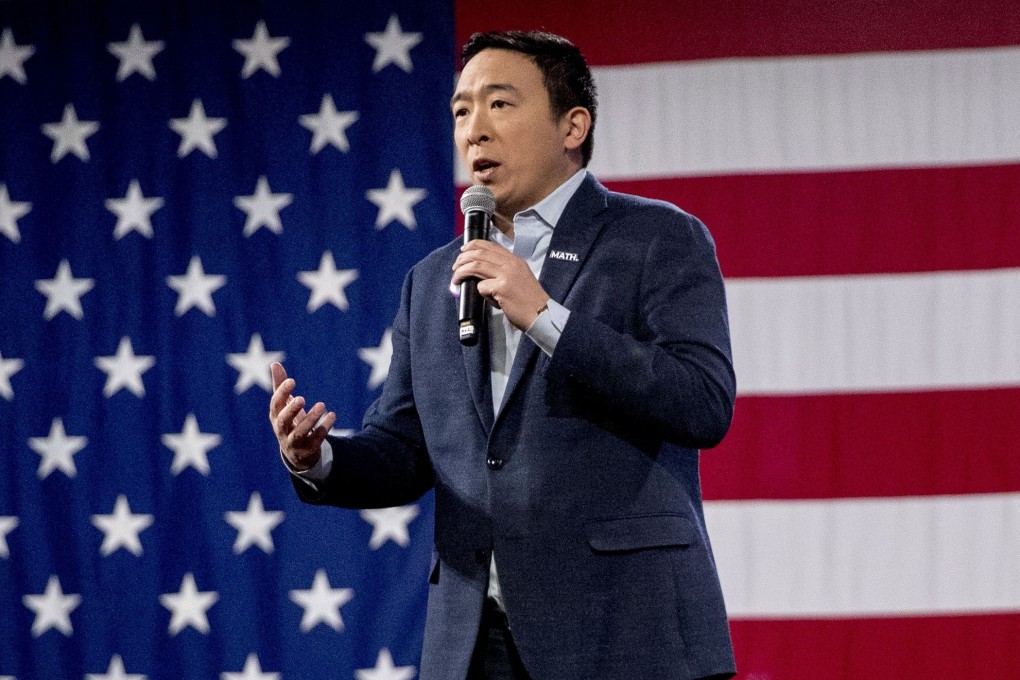 Andrew Yang suspended his campaign for president after failing to make an impact in the New Hampshire primary. Photo: AP
