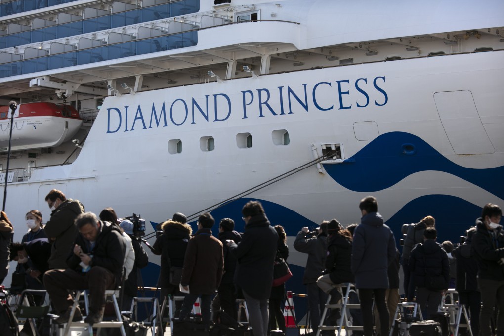 There are now 218 infections on board the Diamond Princess. Photo: AP