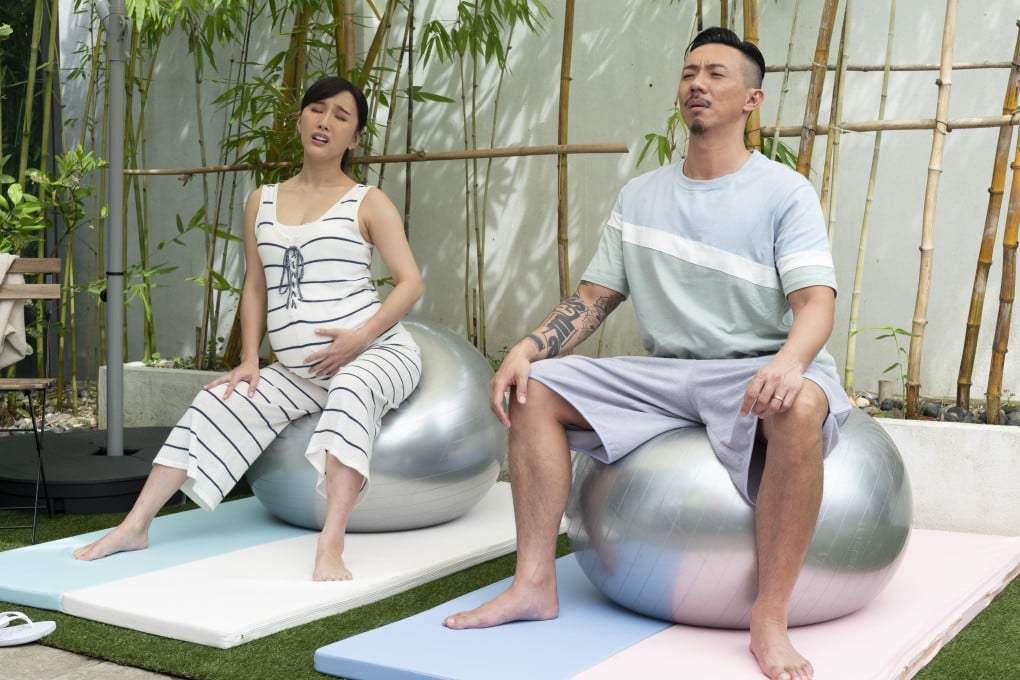 Dada Chan and Louis Cheung in a still from The Secret Diary of a Mom to Be (category IIB; Cantonese), directed by Luk Yee-sum. Kevin Chu co-stars.