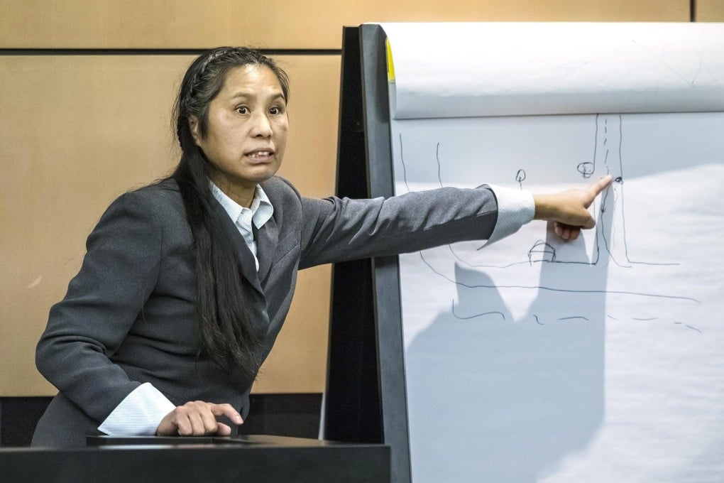 Lu Jing in court in Florida on Tuesday. Photo: Palm Beach Post via TNS