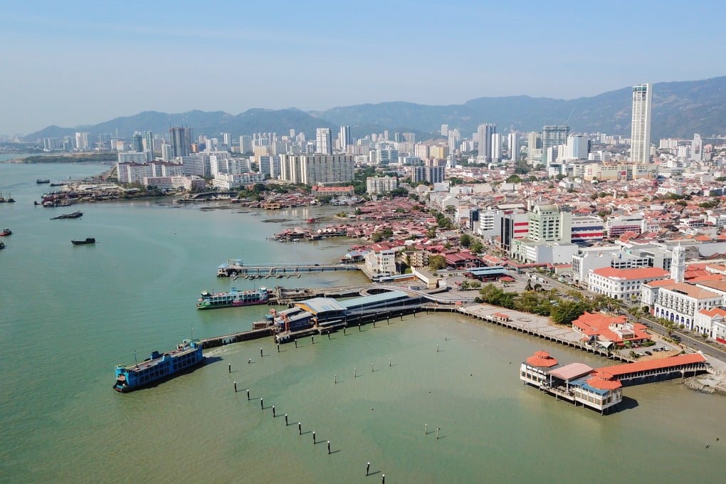 An aerial view of George Town, in Penang, Malaysia. Photo: Shutterstock