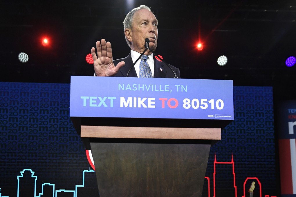 Democratic presidential candidate Michael Bloomberg. Photo: AP