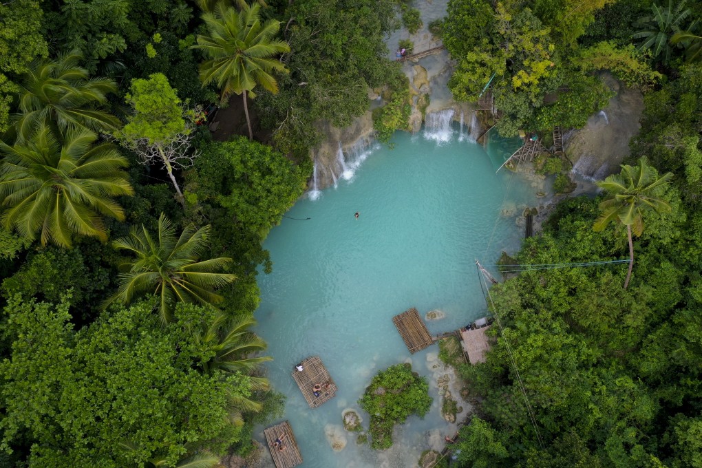 The Cambugahay waterfalls in Siquijor, Central Visayas, Philippines. The island province is a growing tourist attraction. Photo: James Wendlinger