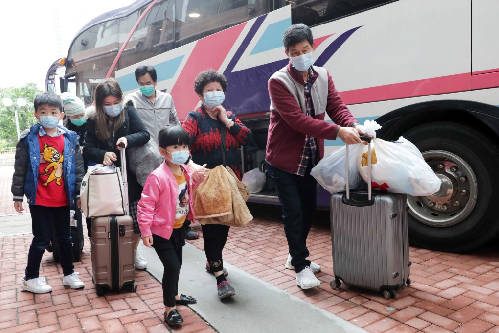 Families were free to return home to Hong Mei House after spending days in quarantine. Photo: Edmond So