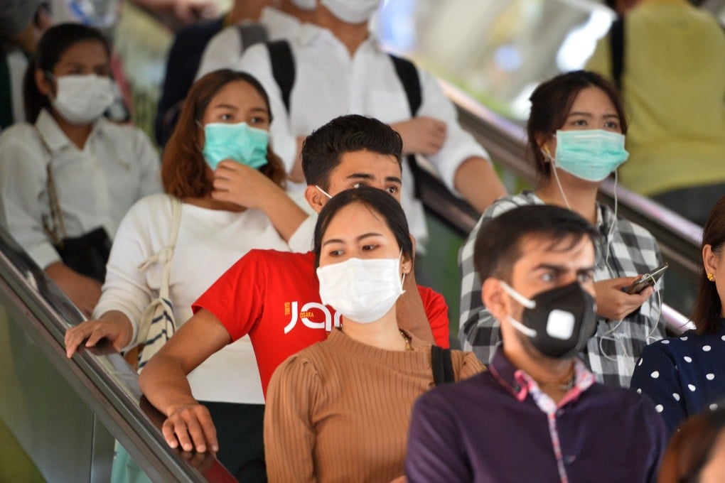 Anyone arriving from Japan and Singapore who displays coronavirus symptoms will be quarantined at a hospital in Thailand. Photo: Xinhua