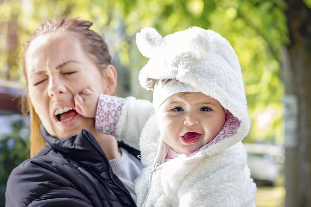 Broken noses, black eyes, lost teeth: you can’t let your guard down when dealing with an excited baby or toddler. Photo: Getty Images