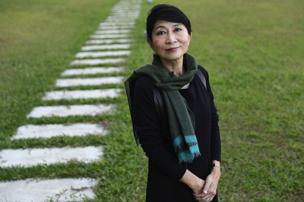 Hong Kong lawmaker Claudia Mo outside the Legislative Council complex, in Admiralty. Photo: May Tse