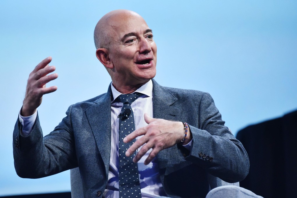 Amazon CEO Jeff Bezos speaks at an event in Washington in October. Photo: AFP