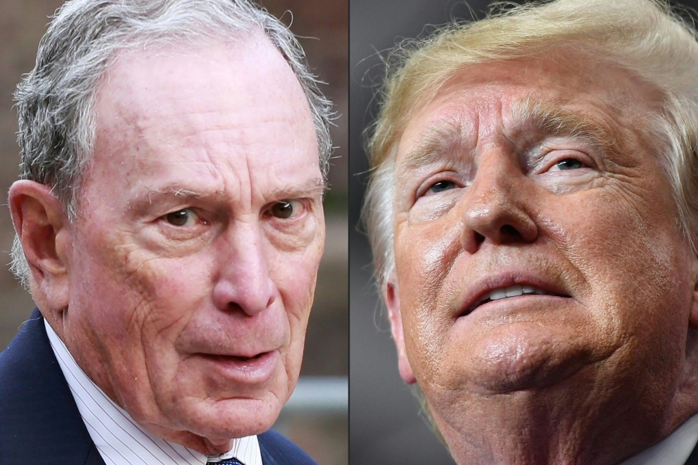 Michael Bloomberg and Donald Trump. Photo: AFP