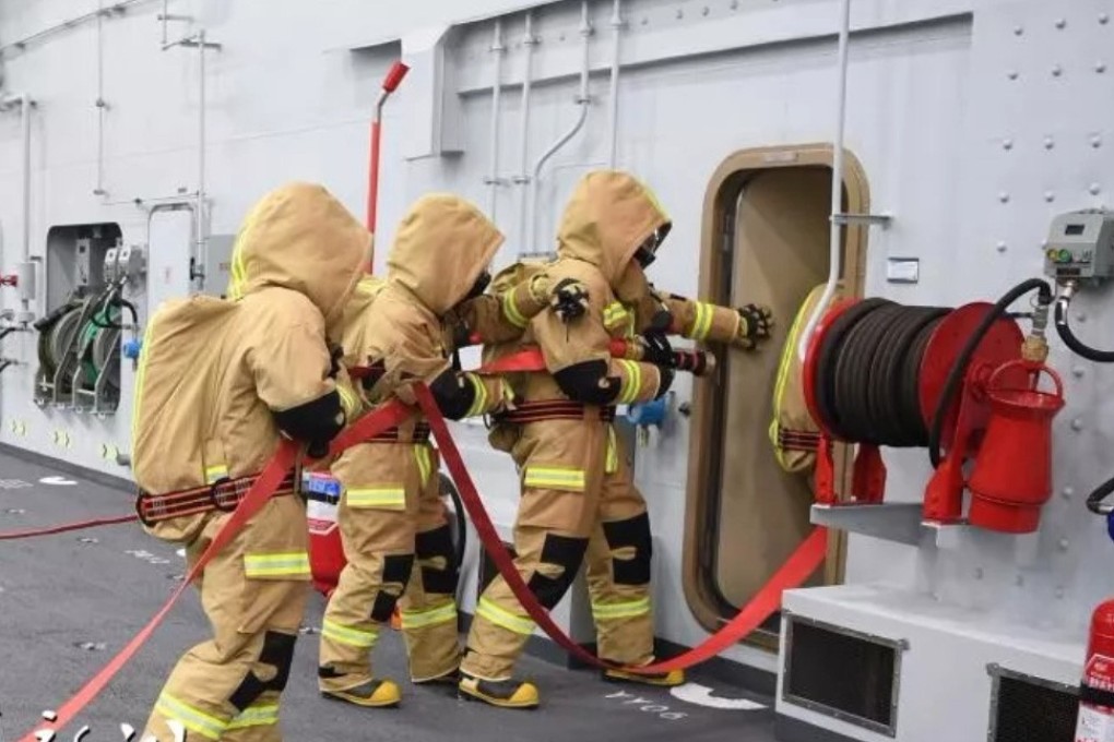 The crew of China’s first home-built aircraft carrier, the Shandong, face tighter shore leave regulations in an effort to keep the coronavirus at bay. Photo: Naval News