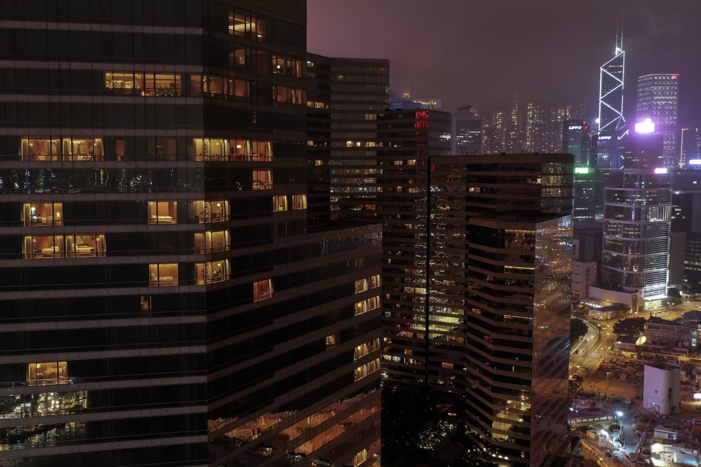 A hotel with few rooms lit up in Tsim Sha Tsui as Hong Kong’s tourist industry suffers from the uncertainty caused by the coronavirus. Photo: Martin Chan