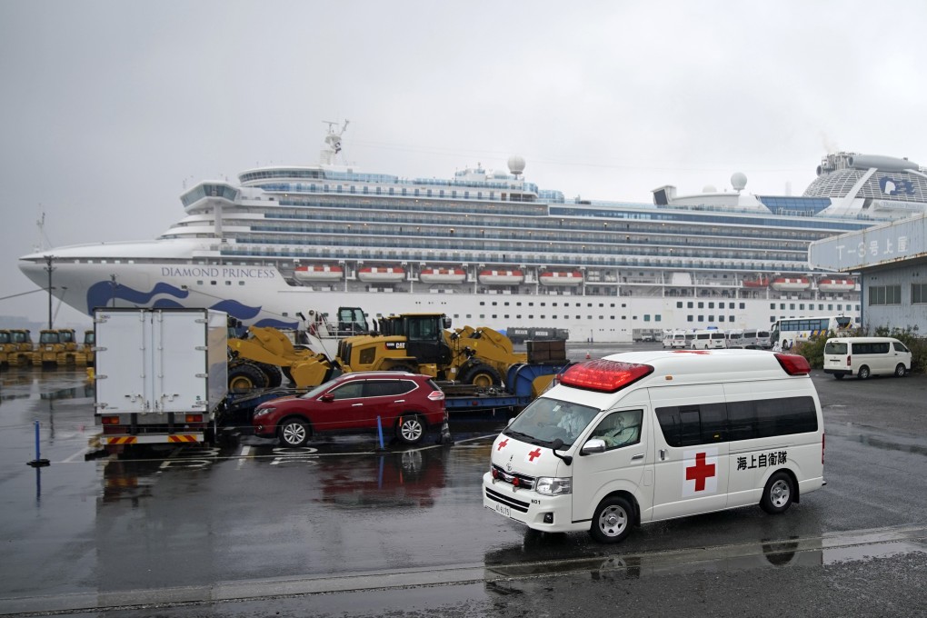 The Diamond Princess liner has been quarantined in Yokohama since February 3. Photo: EPA-EFE