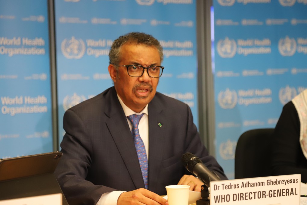 World Health Organisation Director General Tedros Adhanom Ghebreyesus did not say how much funding has been committed since the appeal was issued. Photo: Xinhua