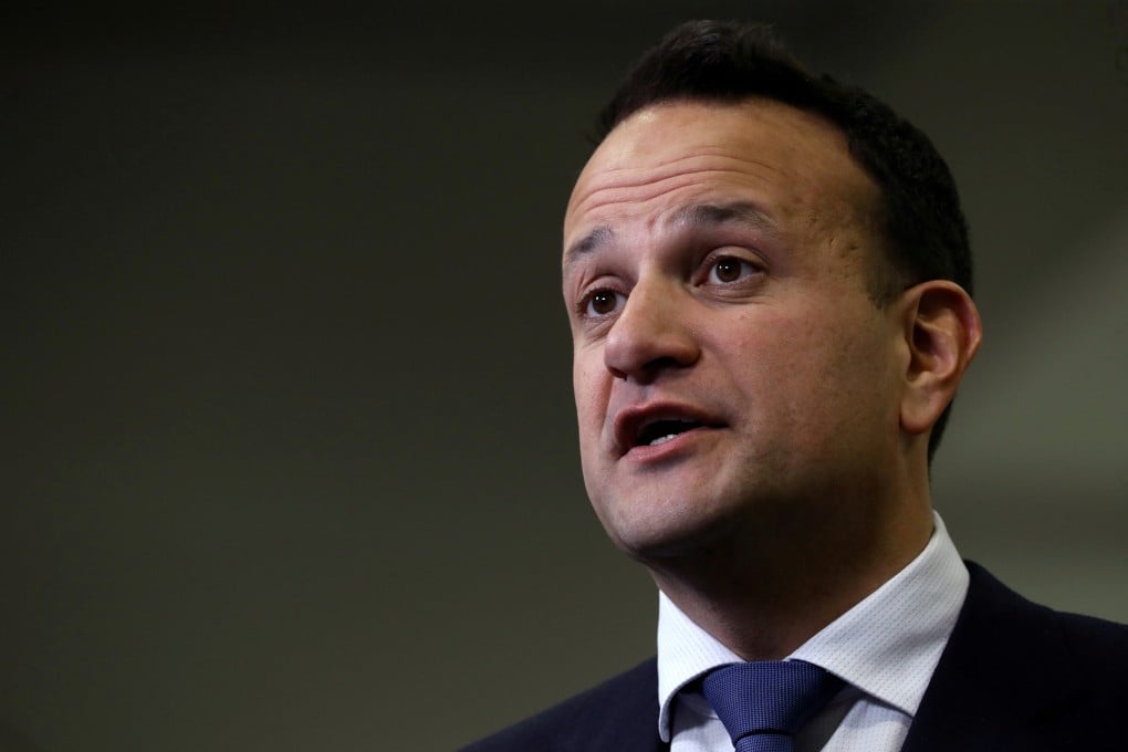 Irish Prime Minister Leo Varadkar speaks at a count centre near Dublin during Ireland's national election on February 9. Photo: Reuters