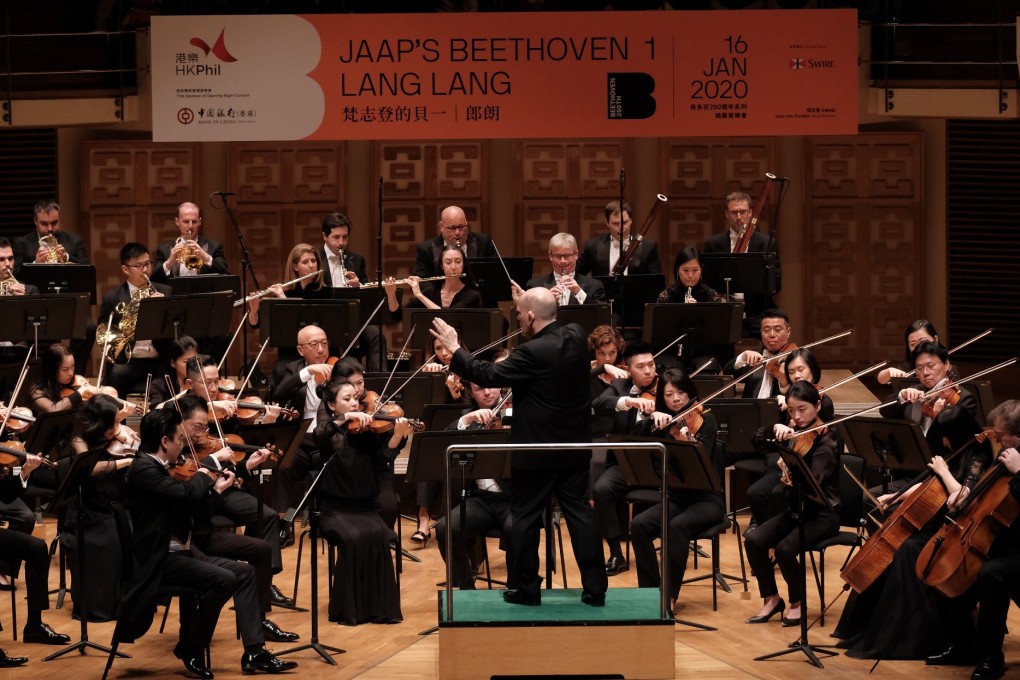 The Hong Kong Philharmonic Orchestra, led by music director Jaap van Zweden (front centre), is performing the great works of Ludwig van Beethoven during its special ‘Beethoven 250th’ concert series – ending in 2021 – to mark the 250th anniversary of the legendary composer’s birth in 1770.