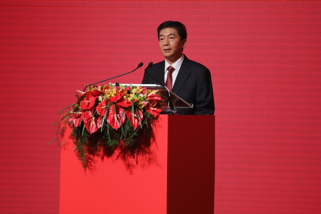 Luo Huining, director of Beijing’s liaison office in Hong Kong, said the city and the mainland were in the same boat over the coronavirus. Photo: Sam Tsang