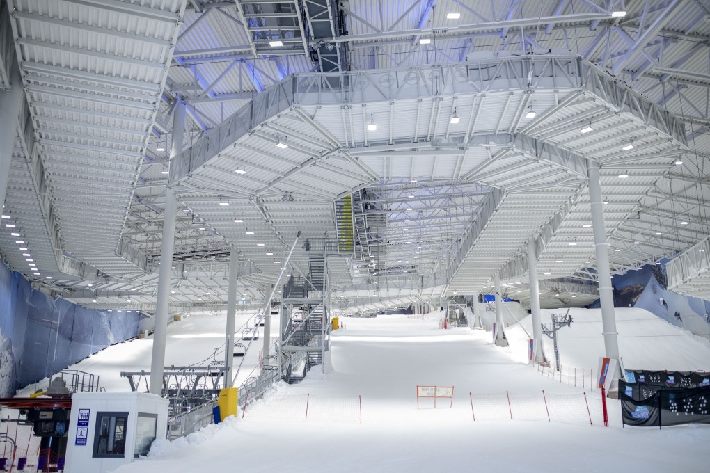 Ski runs at the Sno indoor skiing resort in Lorenskog, Norway. The resort opened during the country's warmest January on record. Photo: Odin Jaeger/Bloomberg