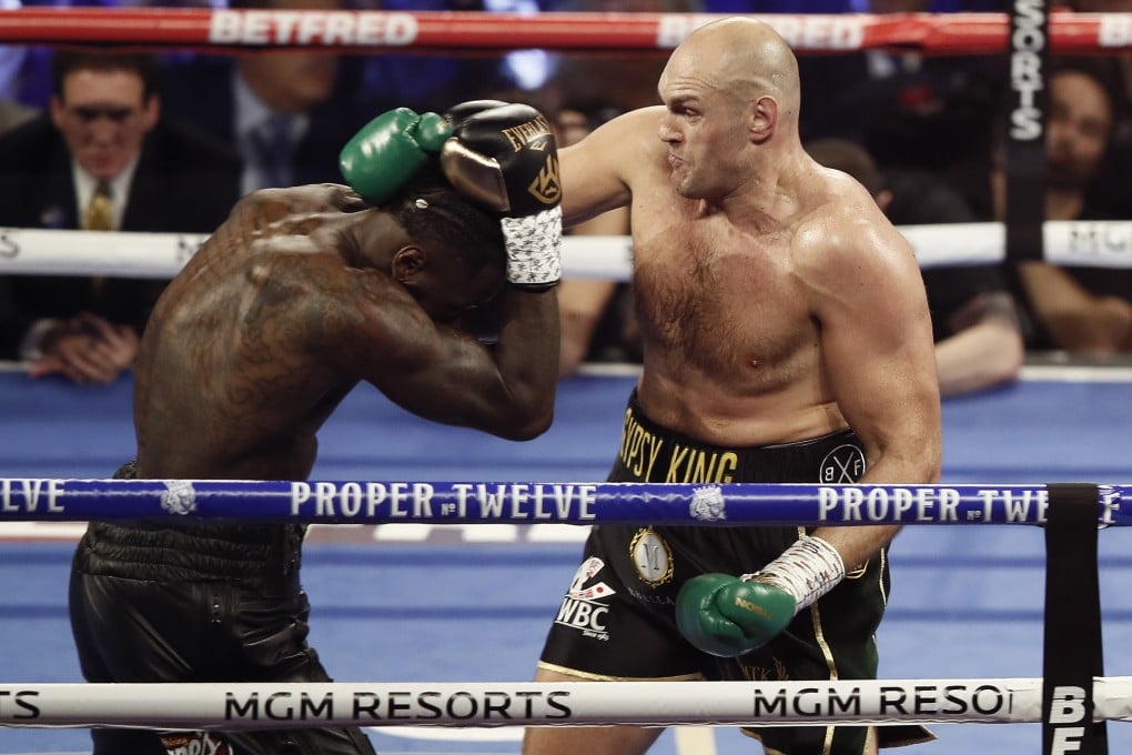 Tyson Fury dominates Deontay Wilder in their heavyweight title fight. Photo: EPA
