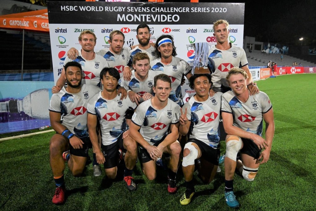 Hong Kong's men's rugby sevens team in Uruguay. Photo: World Rugby