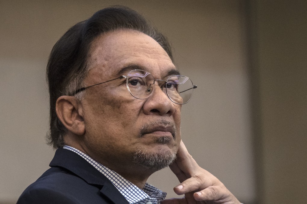 Anwar Ibrahim, Malaysian prime minister-in-waiting, at a university symposium on Thursday. Photo: EPA