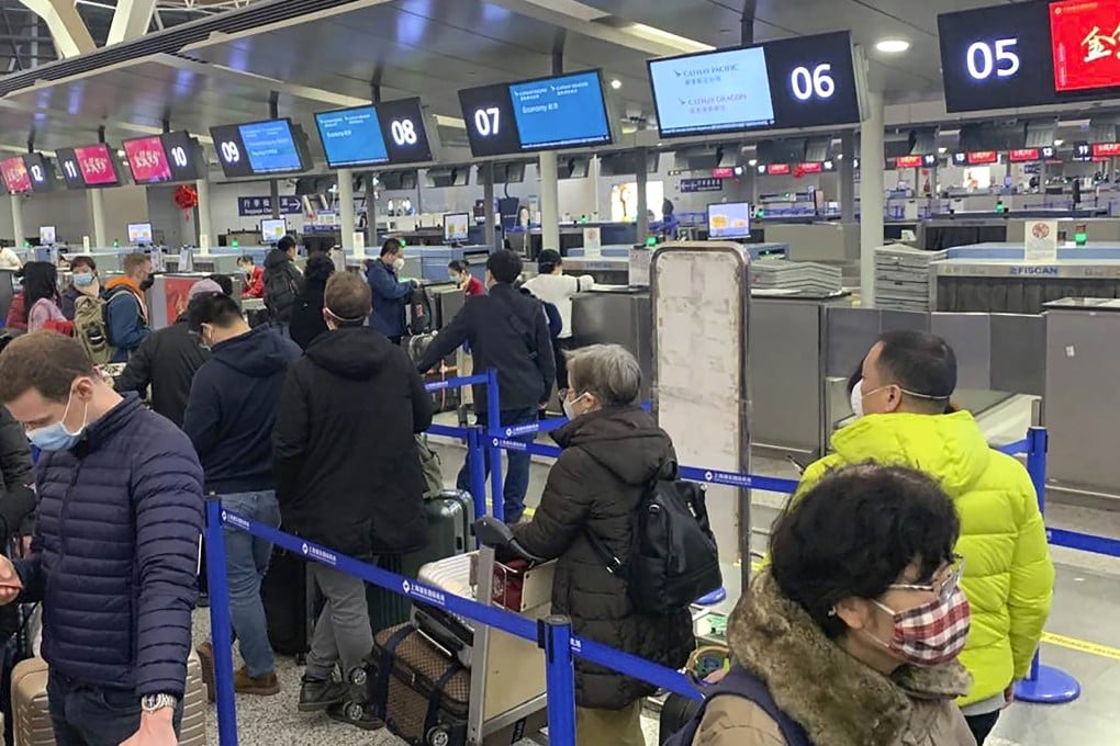China cautioned travellers not to visit the US due to what it called America’s overreaction to the deadly virus, alleged unfair treatment of Chinese tourists in the US and unspecified uncertainties over its domestic security. Pictured is Shanghai Pudong International Airport. Photo: AP