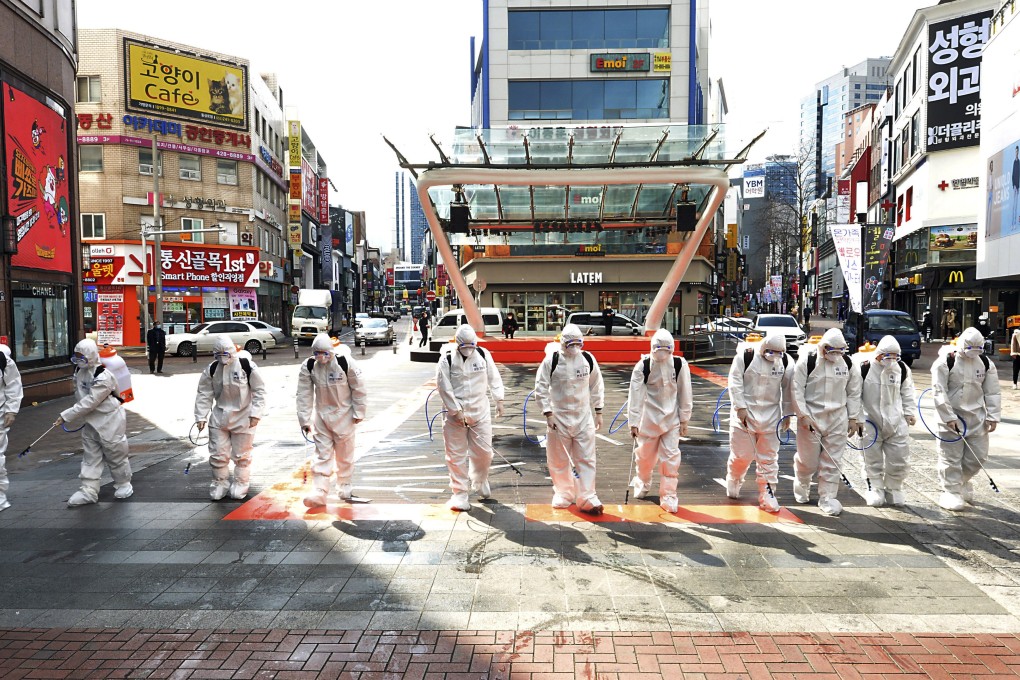South Korea on Thursday reported 505 new coronavirus cases, its largest increase yet. Photo: AP