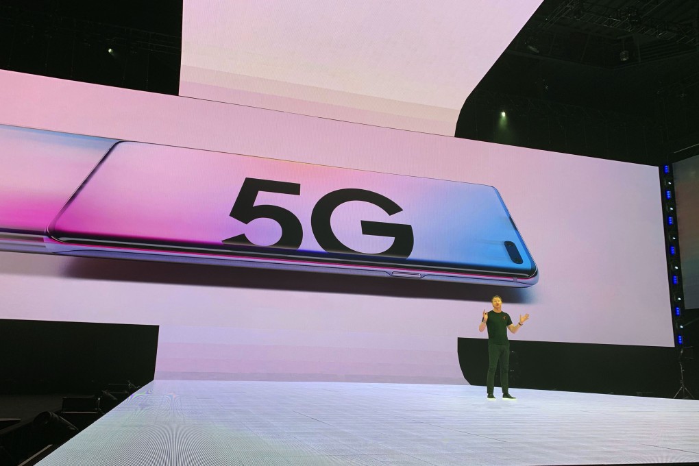 Verizon Communications, the largest mobile network operator in the US, launched its 5G service at an event in San Francisco in April of last year. Company chairman Hans Vestberg said the US government’s action ensures that critical wireless spectrum is quickly made available to the industry. Photo: Kyodo