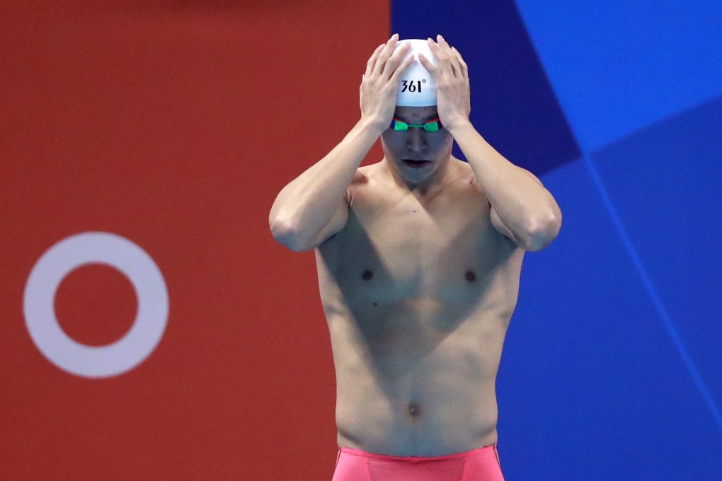 China's Sun Yang did not actually fail a scheduled test in 2018, because his entourage smashed vials containing his blood after he disputed the accreditation of the test officials and he refused to provide samples. Photo: AP
