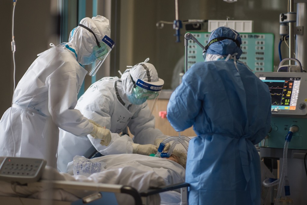 Medical staff at work in an ICU ward at a hospital in Wuhan, provincial capital of Hubei province where the new coronavirus emerged. Photo: Xinhua