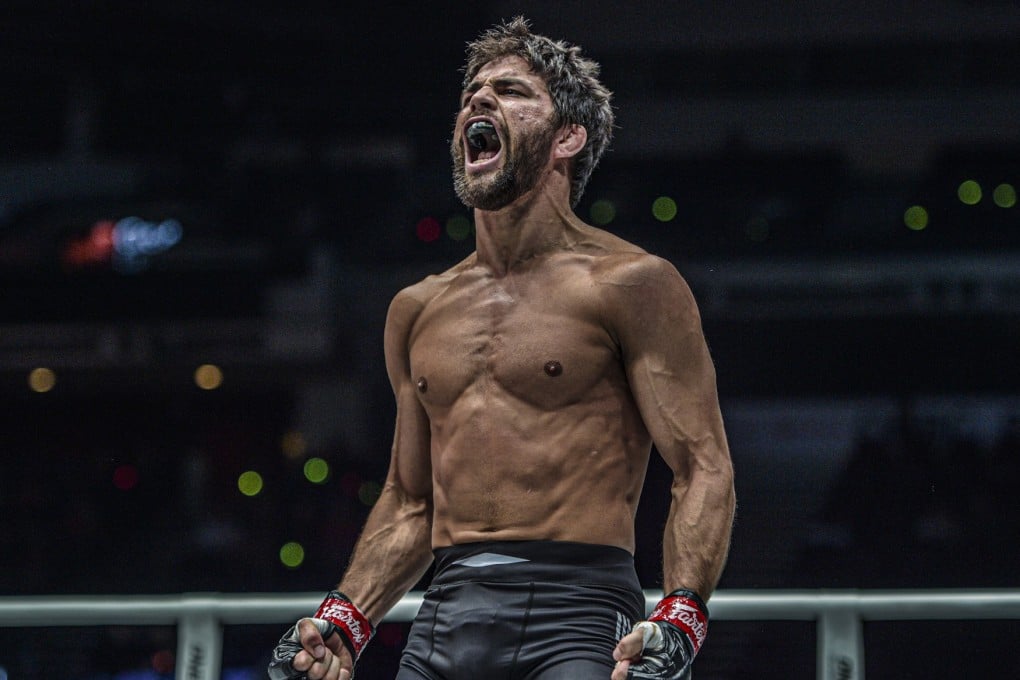 Garry Tonon celebrates going 5-0 in MMA. Photos: One Championship