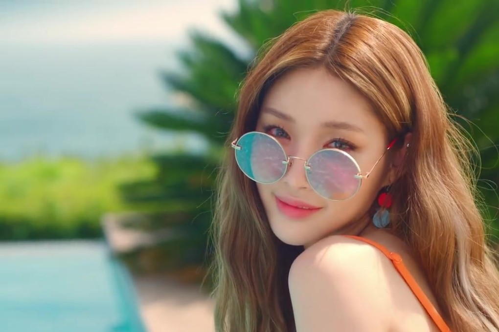 Chungha (pictured) and Hwang Min-hyun have both tested negative for the coronavirus after returning from Milan Fashion Week in Italy last month.