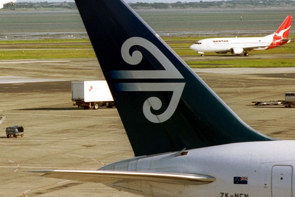 An Air New Zealand plane at Auckland international airport. Photo: AFP