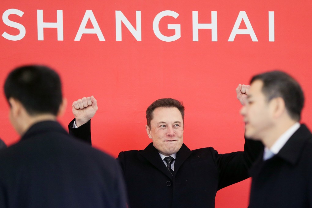 Tesla’s chief executive Elon Musk at the groundbreaking ceremony of Tesla Shanghai Gigafactory in Shanghai, east China, Jan. 7, 2019. (Xinhua/Ding Ting)