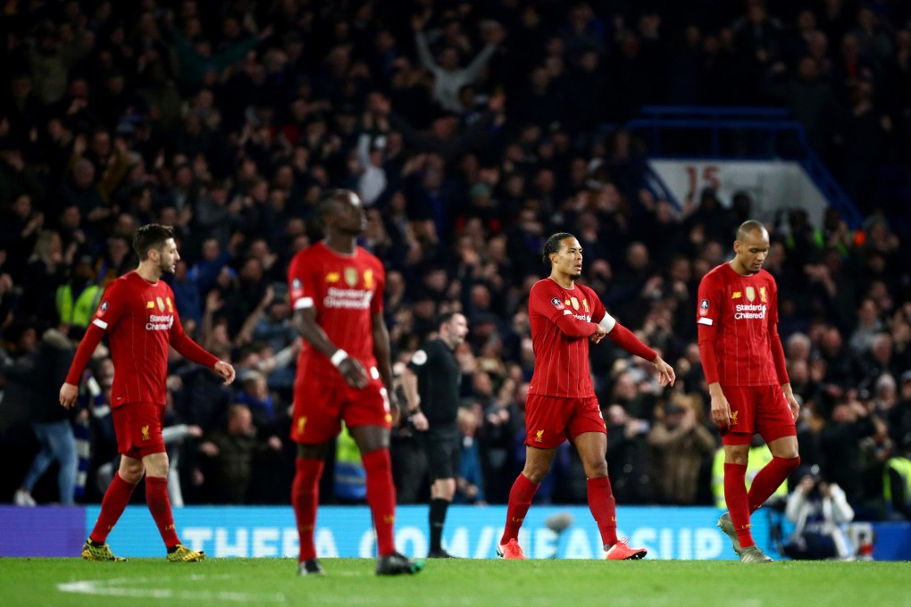 Liverpool players look dejected after Chelsea knocked them out of the FA Cup earlier this week. Photo: Reuters